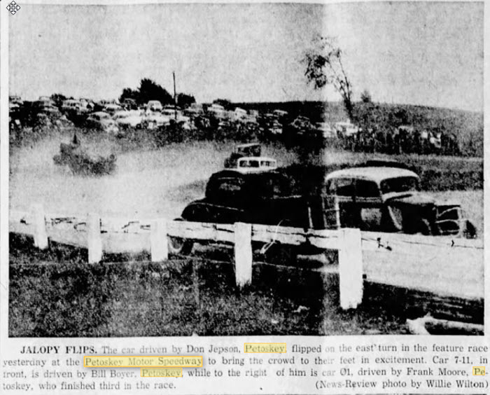 Petoskey Motor Speedway - May 31 1957 Article